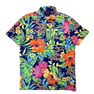 Polo Ralph Lauren shirt Mens XL polo DRAGON JUNGLE Featherweight Mesh RARE